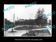 Indianola Iowa View Of The Railroad Depot c1920 Old Large Historic Photo picture