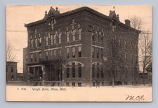Hersey Antique Michigan Postcard ALMA Wright Hotel 1906 Bay City Undivided picture