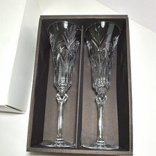French Cristal J.G. Durand France - Vincennes Crystal Champagne Flutes 6 1/4 oz picture
