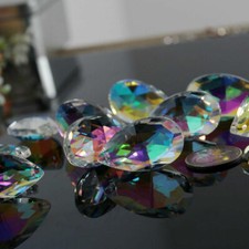 10X AB Crystal Glass Faceted Prism Suncatcher Lamp Bead DIY Christmas Pendant picture
