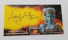 STAR WARS 2005 ROTS AMY ALLEN AS AAYLA SECURA TOPPS WIDEVISION AUTO CARD picture