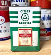 Rare Vintage Cities Service Oil Can 1 Gallon Empty picture