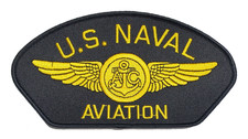 New, LARGER US NAVAL AVIATION W/ NAVAL AIR CREW MAN WINGS PATCH VETERAN picture
