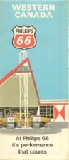1970 PHILLIPS 66 Road Map WESTERN CANADA Saskatchewan picture