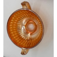 Imperial Marigold Carnival Glass Bowl Handled picture