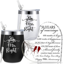 3 Pcs 50Th Anniversary Wedding Gifts for Couple Parents picture