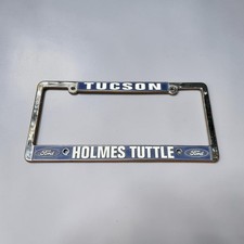 Vintage Holmes Tuttle Tucson Arizona Ford Plastic License Plate Frame picture
