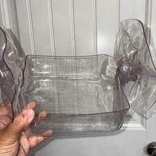 1992 VTG Hand Signed Modernist Lucite Handkerchief Napkin Holder by C.T. Design picture