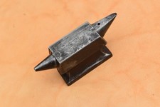 Vintage Iron Miniature silversmith jewelry hardy Double Horn anvil Paper weight picture