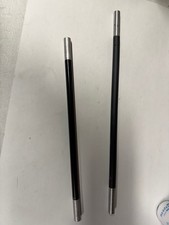 Lot of 2 Vintage Metal Magician Wands - Flash Bang Wand & Deluxe Rising Wand picture