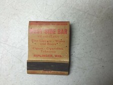 West Side Bar Paul Bunyans Marshfield Premium Beer Vtg WI Advertising Matchbook picture