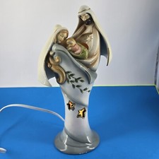 Holy Family Nativity Christmas Porcelain Stars Night Light 10