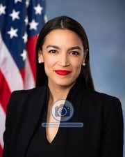 AOC ALEXANDRIA OCASIO-CORTEZ OFFICIAL US PORTRAIT 8X10 PHOTOGRAPH REPRINT picture