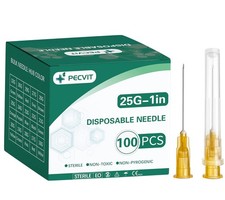 100Pack 25Ga 1 inch Needles(25mm) Luer Lock Lab Dispensing 25G 1  picture