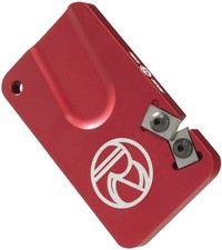 Redi Edge Red Aluminum Pocket Knife Sharpener w/ Sheath Made In The USA 34091 picture