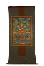 A Tibetan Thangka on Silk Frame picture
