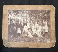 Antique Haunted Cline Family  X’s And Eyes - Spooky Tennessee Cabinet Card picture