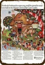1972 METROPOLITAN LIFE INSURANCE Vintage Look DECORATIVE METAL SIGN - HAPPY CLOW picture