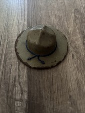 Vtg Campaign Hat Paperweight Spain-Amer War Rough Rider Hat Paperweight picture