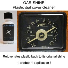 QAR-SHINE Plastic Dial Cover Cleaner -Restore the Lens on Your Antique Radio 2oz picture