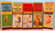 1945 Pinup Matchbook Lot of 5: Gil Elvgren🔥 MBPUG-8 picture