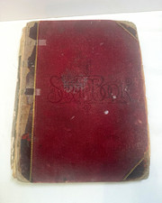 Antique 1890s Scrapbook 1899 Victorian Ephemera Photos Letters Envelopes Utica picture