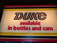 Vintage 1975 Duke Beer Lighted Sign Edward Nassan C Schmidt Philadelphia 16