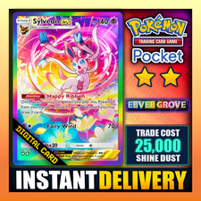 Sylveon Ex - Pokemon TCG Pocket - Rainbow Art Card - Fast Trade - English ✅ picture