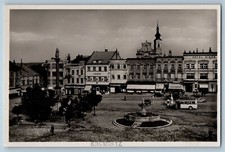 Ziln Czech Republic Postcard Kromeriz Masarykovo Namesti c1950's RPPC Photo picture