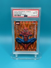 RARE POP 1 Spider-Man 12/25 Orange RayWave PSA 8 NM-MT 2026 Marvel Topps Chrome picture