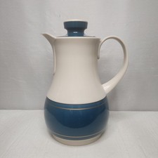 Vtg 1983 Thermos 570 Coffee Carafe Pitcher Ingried West German Blue Cream 32 oz  picture