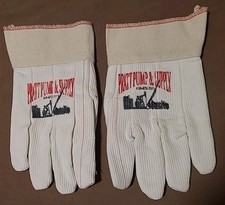 Vtg Pratt Pump & Supply Oil Equipment Advertising Mill Work Gloves Pratt Kansas picture