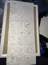 SNORKS Animation Cel  Production Art Vintage Cartoon StORYBOARDS 80s Tv Shoes MT picture