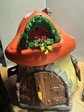 Smurf Large Orange Mushroom top House w/ Key 1976 Peyo Schleich 99% complete picture
