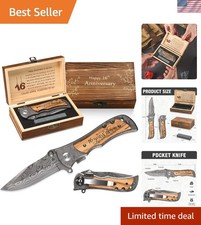 GiveGreatGift 25 Anniversary for Men Gifts, 25th Wedding brown black picture