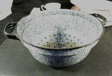 Vintage Gray Graniteware Colander picture