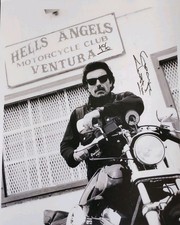 81 Hells Angel George Christie Hand Signed Photo 8.5