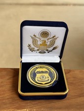 U.S. Federal Air Marshal TSA Challenge Coin in Blue Velvet Case ·NEW· ·IN STOCK· picture