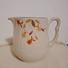Hall's Superior Jewel Tea Autumn Leaf Milk/Water Pitcher Farmhouse Made in USA picture