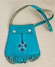 Vintage 1960's Souvenir Estes Park, Colorado Child's Leather Samall Bag/Purse picture
