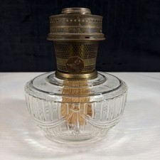 Vintage Aladdin Clear Lincoln Drape Font With Model 23 Burner picture