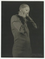 Ethel Waters Portrait by Carl Van Vechten 1933 Stormy Weather Dbl Stamped Photo  picture