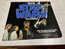 Vintage 1978 STAR WARS Calendar Skywalker Vader picture