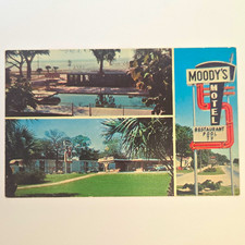 Moody's Motel and Cottages Gulfport Mississippi Postcard Dexter Press picture