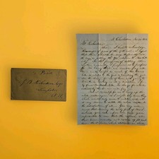 1852 NH Legislator William A. Rand ALS Charlestown Selectman J.B. Richardson picture