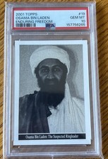 PSA 10 2001 Topps Osama Bin Laden picture