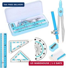 Compass Geometry Tool Geometry Set Drafting Drawing Compass and Protractor Set w picture