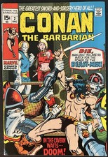 MARVEL COMICS CONAN THE BARBARIAN #2 BARRY WINDSOR-SMITH ROY THOMAS 1970 picture