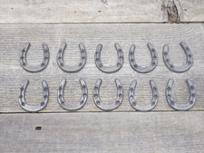 10 Pack Small Cast Iron Horseshoes Crafts Home Decor Rustic picture