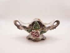 Vintage Ornate Lefton Rose Petal Pink Oval Dish (JD) picture